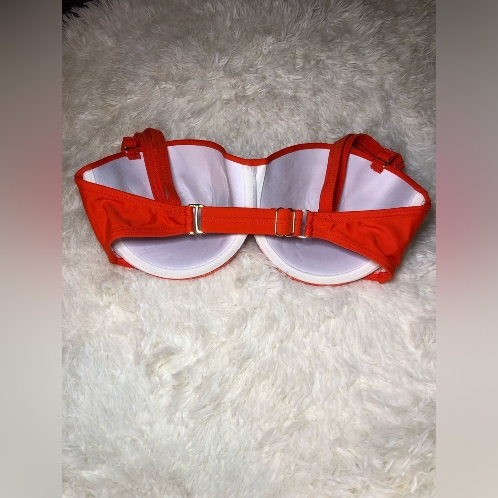 🍊VENUS Bright Orange Underwire Swim Top size 32D🍊 - Picture 6 of 11